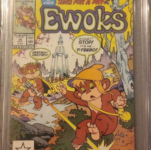 EWOKS (STAR WARS) (1980s Series) #14 CGC 9.2 Wicket Weebo Star Edition Comic! - Picture 2 of 5